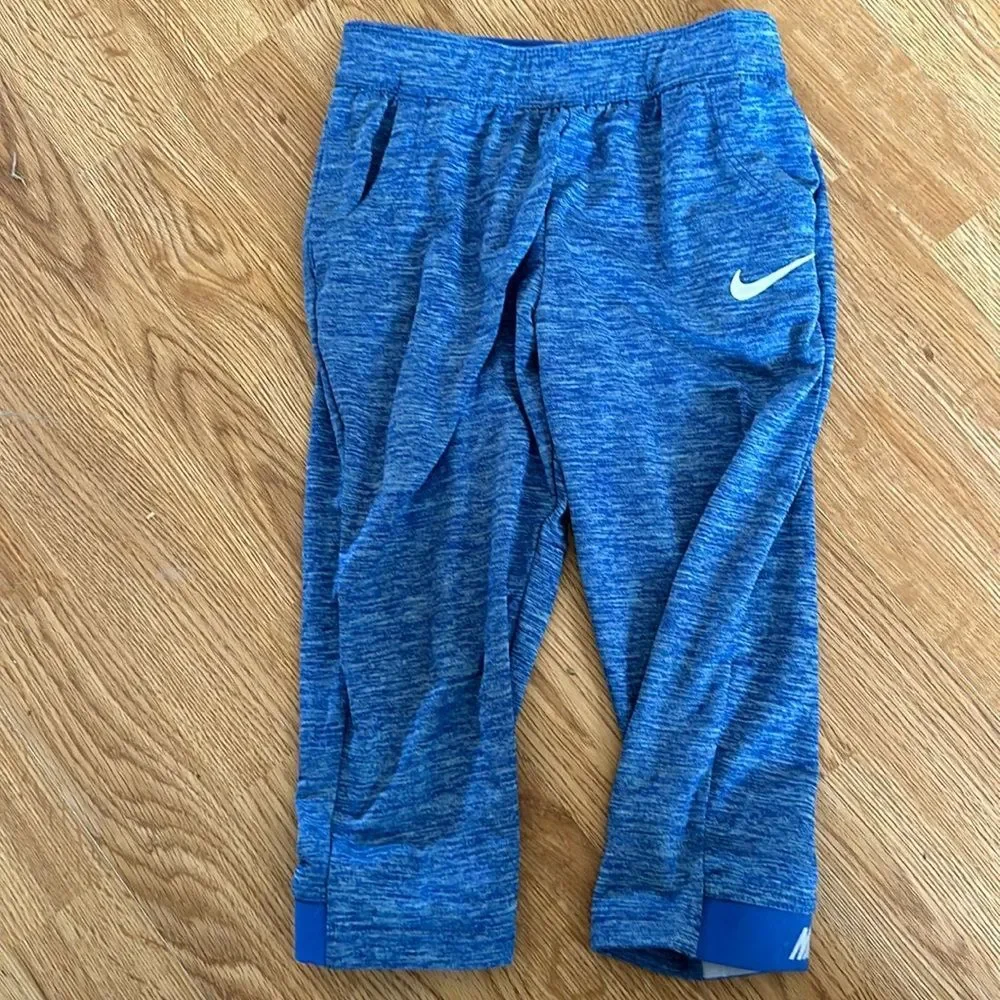 Nike Girls Dri-Fit Tracksuit Jacket & Pants Blue White Size 6X Athletic Set